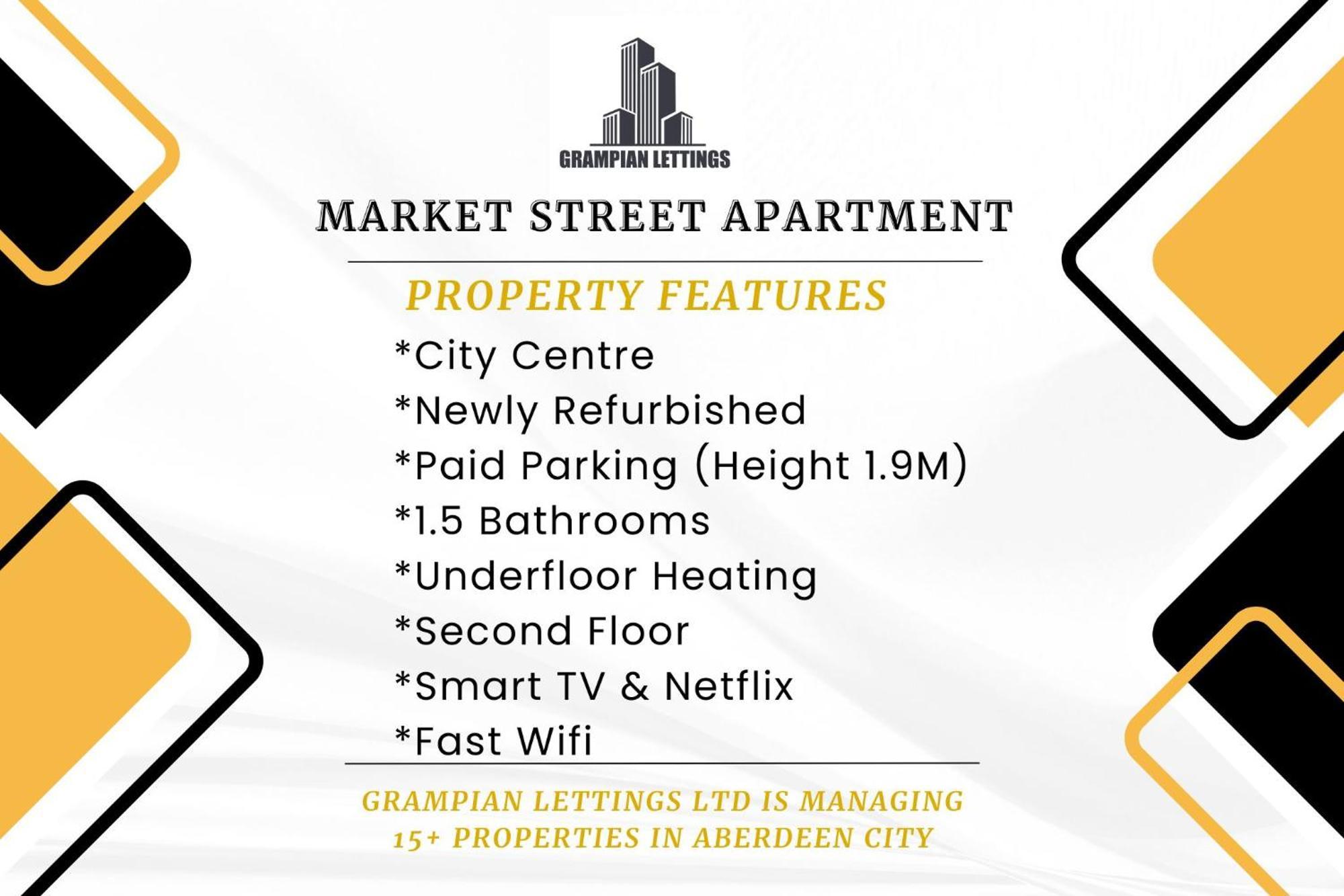 Market Street Apartments ✪ Grampian Lettings Ltd Αμπερντήν Εξωτερικό φωτογραφία